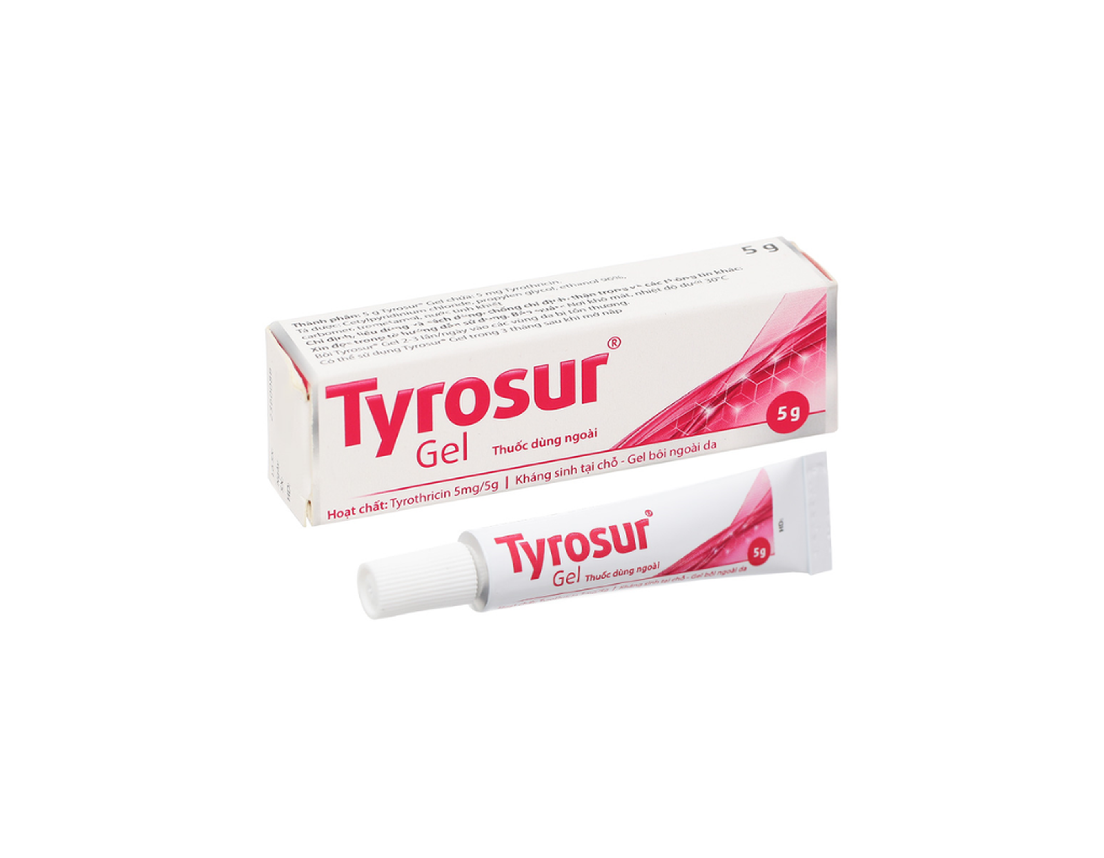 Gel Tyrosur 1mg/g Engelhard điều trị và phòng ngừa nhiễm khuẩn (tuýp 5g)