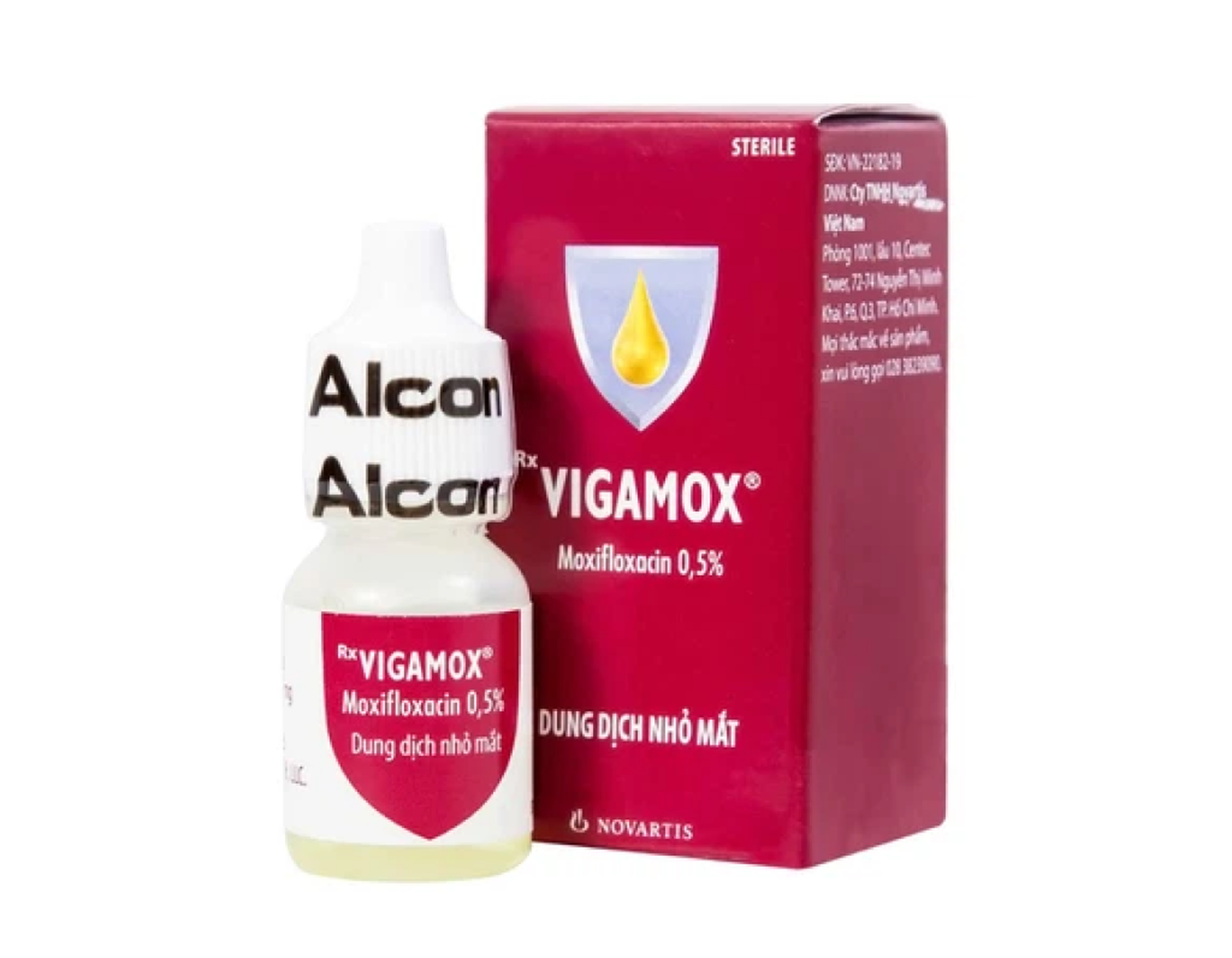 Thuốc nhỏ mắt Vigamox Alcon 0,5% điều trị viêm kết mạc (Lọ 5ml)