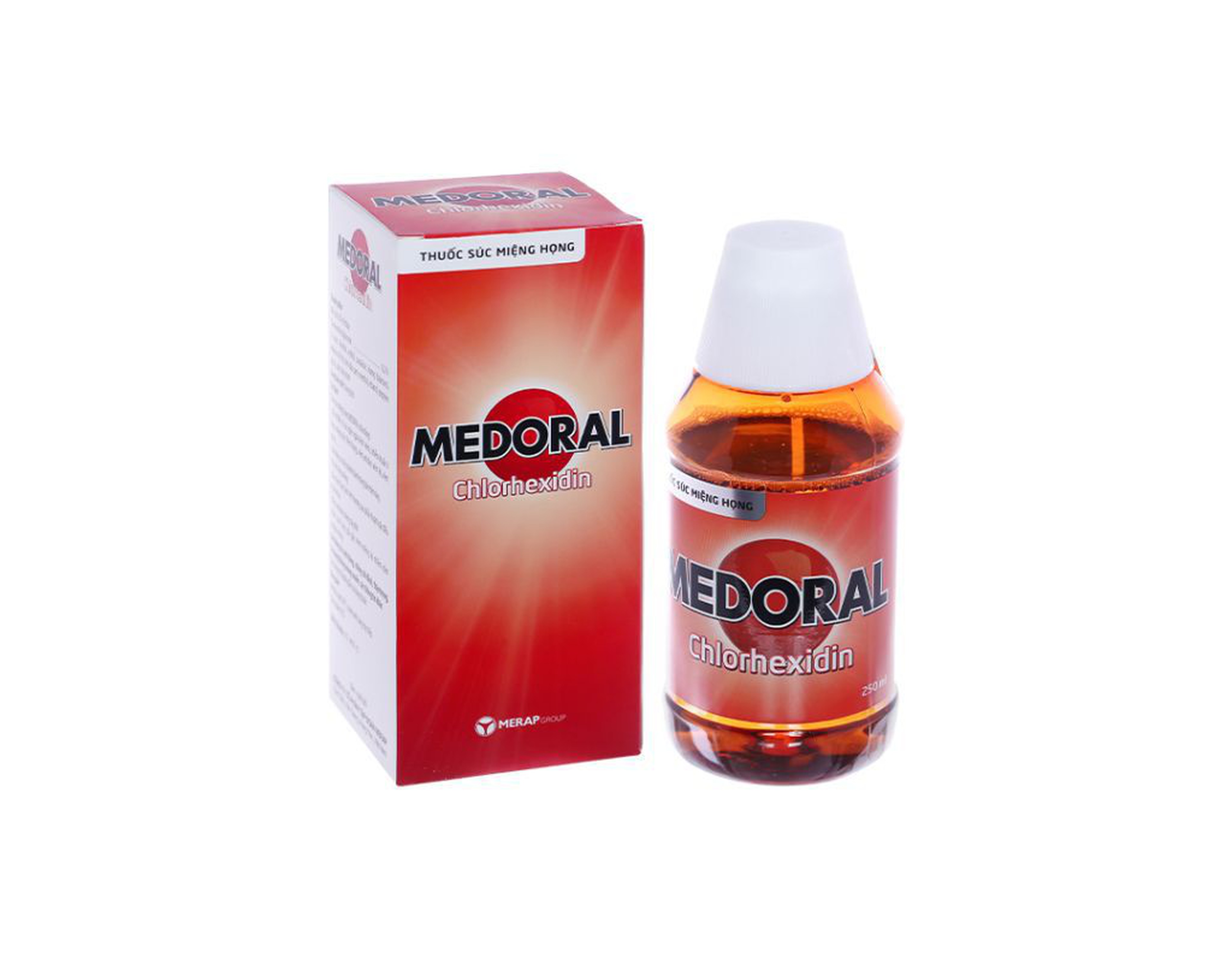 Thuốc súc miệng họng Medoral trị nhiễm khuẩn miệng họng, hỗ trợ điều trị loét miệng họng (Chai 250ml)