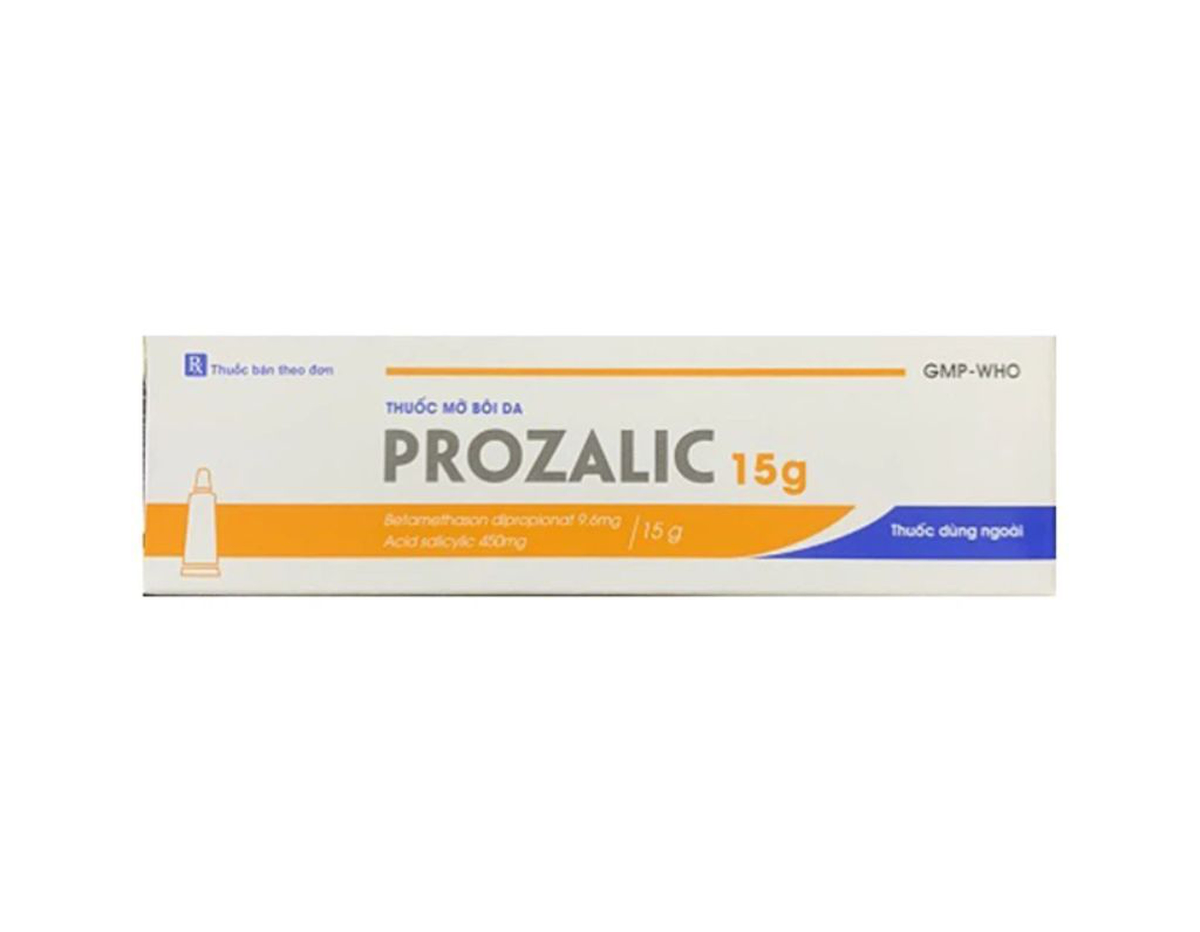 Thuốc mỡ bôi da Prozalic điều trị vảy nến, á sừng (hộp 1 tuýp 15g)