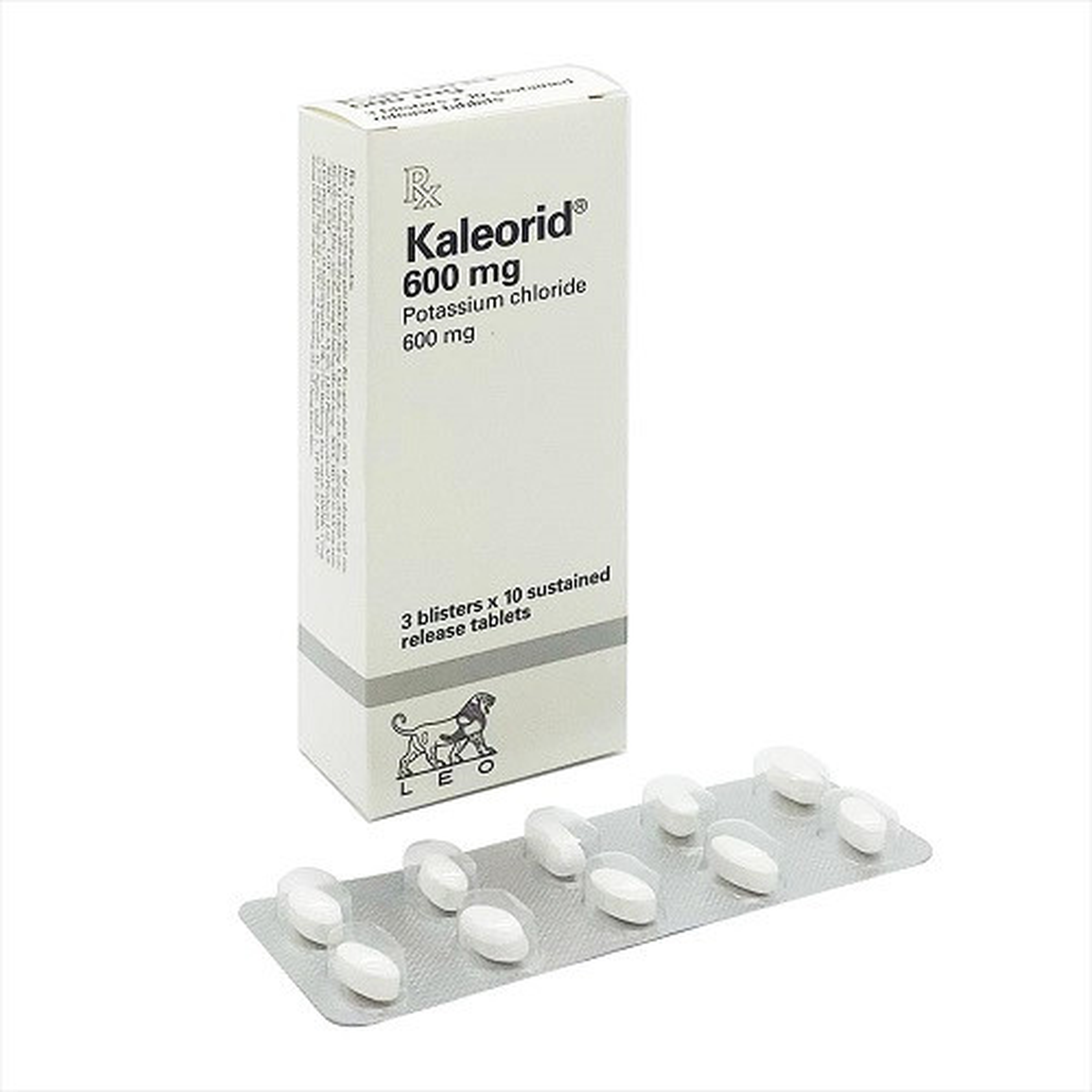 Thuốc Kaleorid 600mg phòng và điều trị giảm Kali máu (Hộp 3 vỉ x 10 viên)