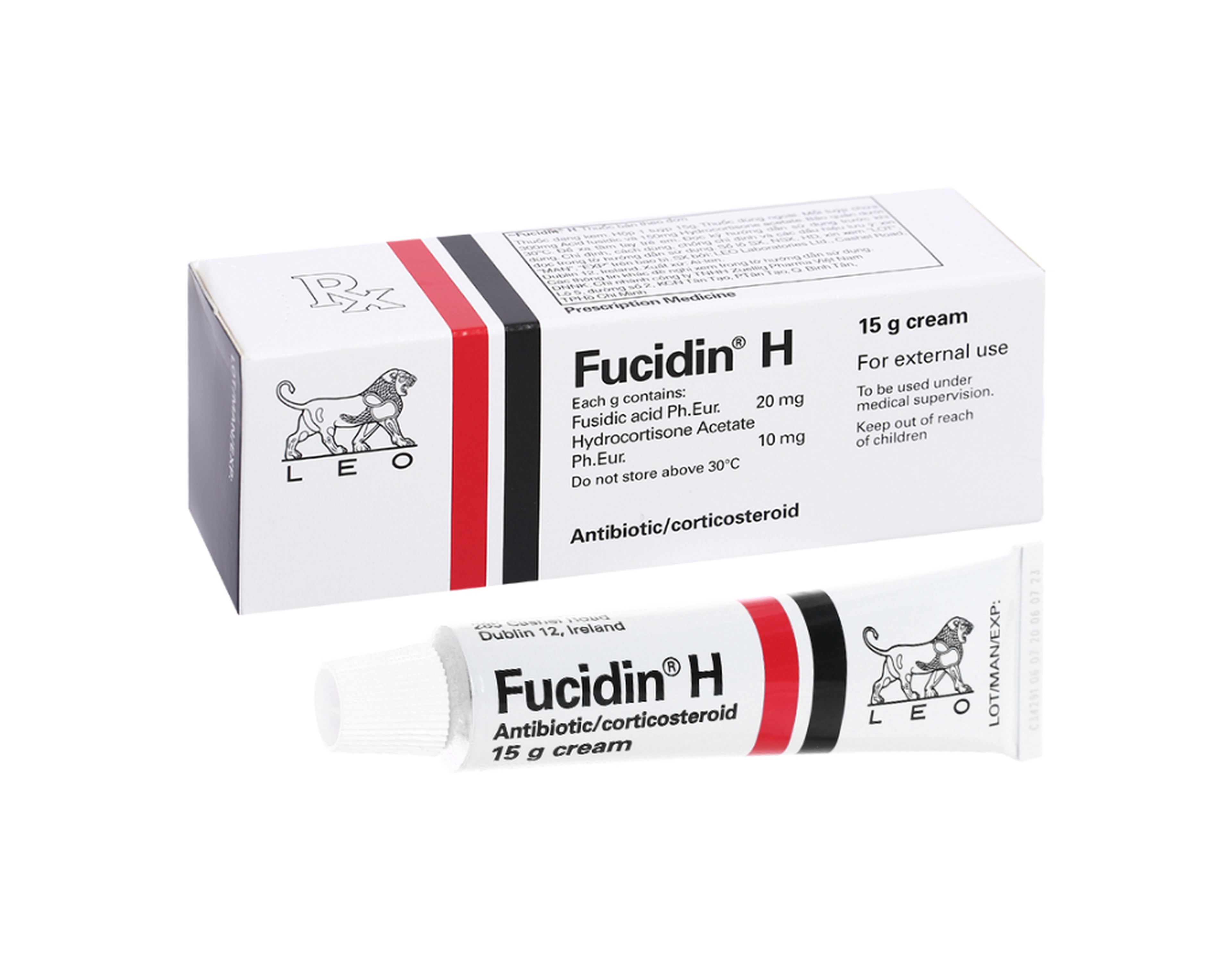 Kem bôi Fucidin H điều trị viêm da (tuýp 15g)