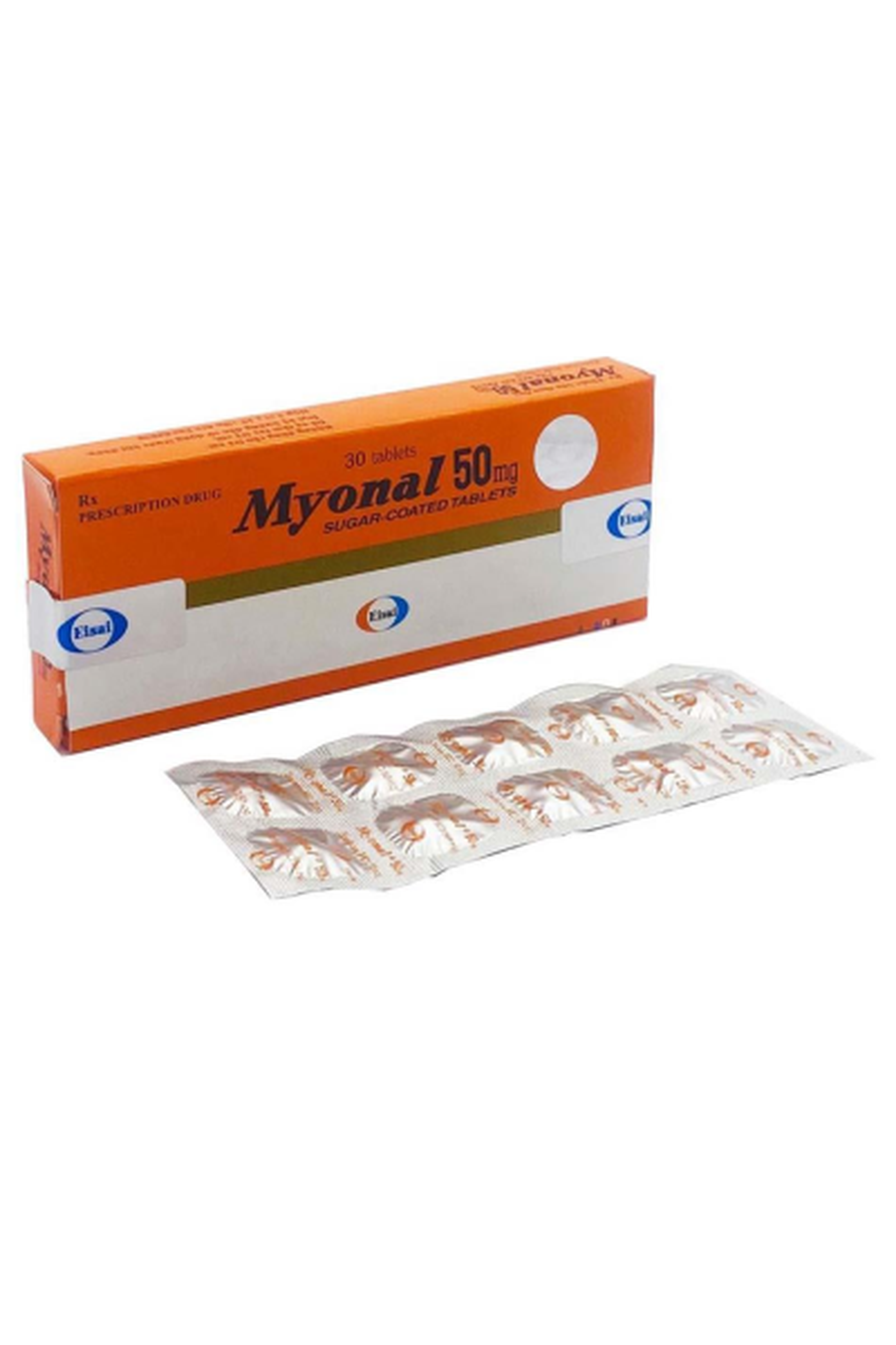 Thuốc Myonal 50mg cải thiện các triệu chứng tăng trương lực cơ (hộp 3 vỉ * 10 viên)