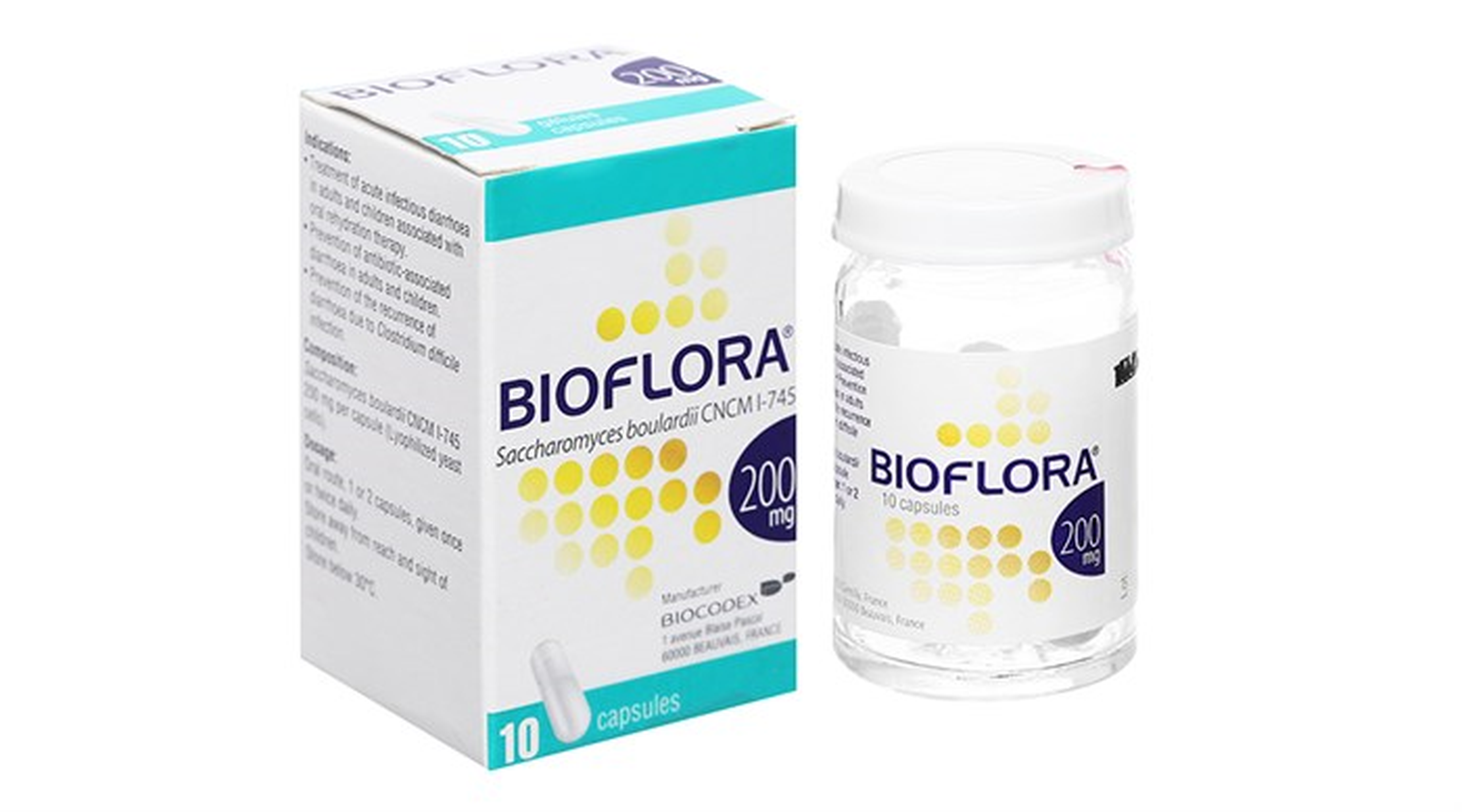 Viên uống Bioflora giúp điều trị tiêu chảy cấp và mạn tính (Hộp 1 lọ x 10 viên)