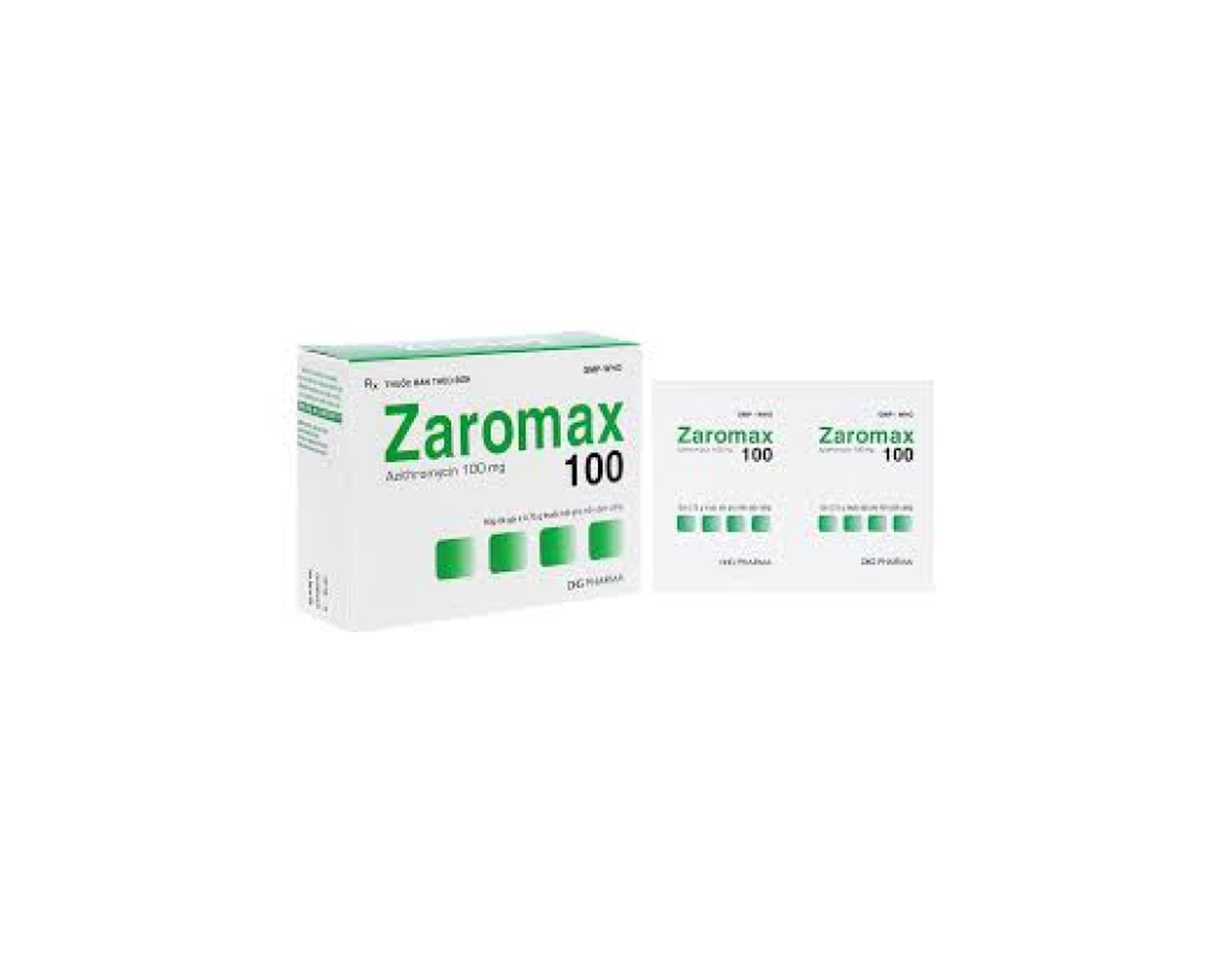 Bột pha hỗn dịch uống Zaromax 100mg điều trị nhiễm khuẩn do các vi khuẩn nhạy cảm (Hộp 24 gói)