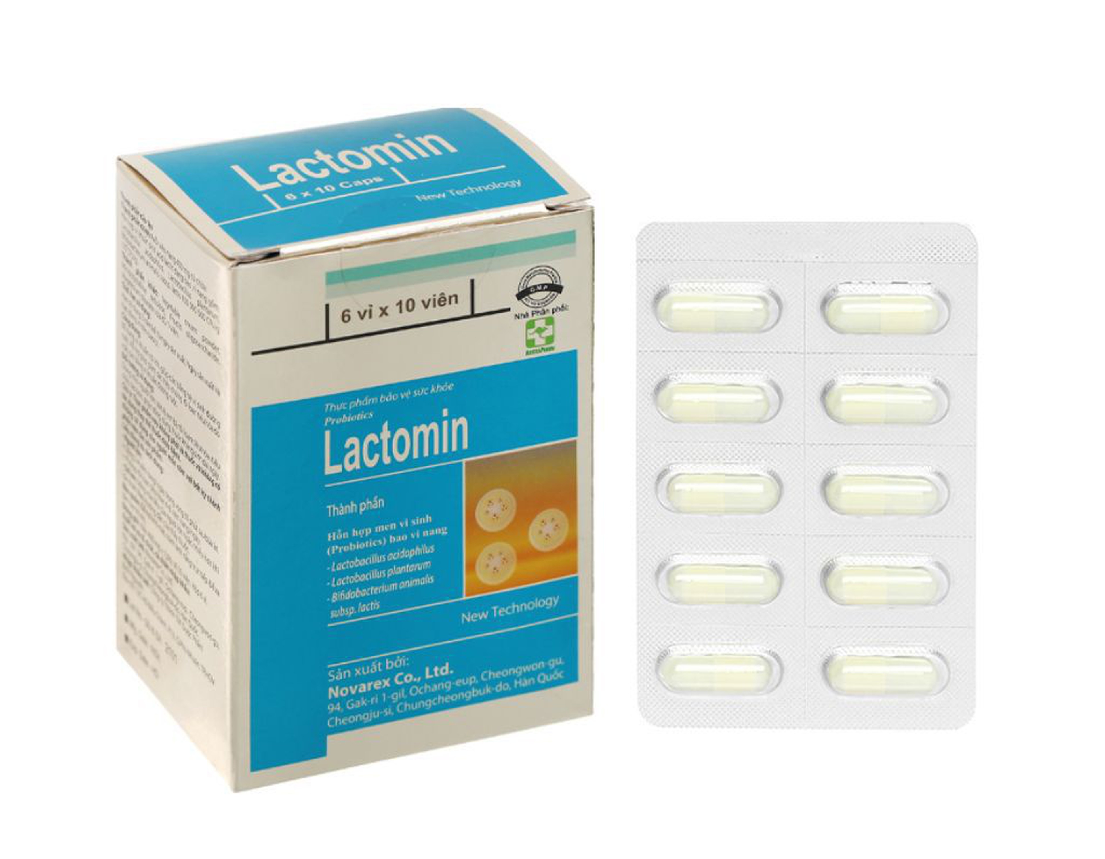 Men vi sinh Lactomin bổ sung lợi khuẩn (Hộp 60 viên)