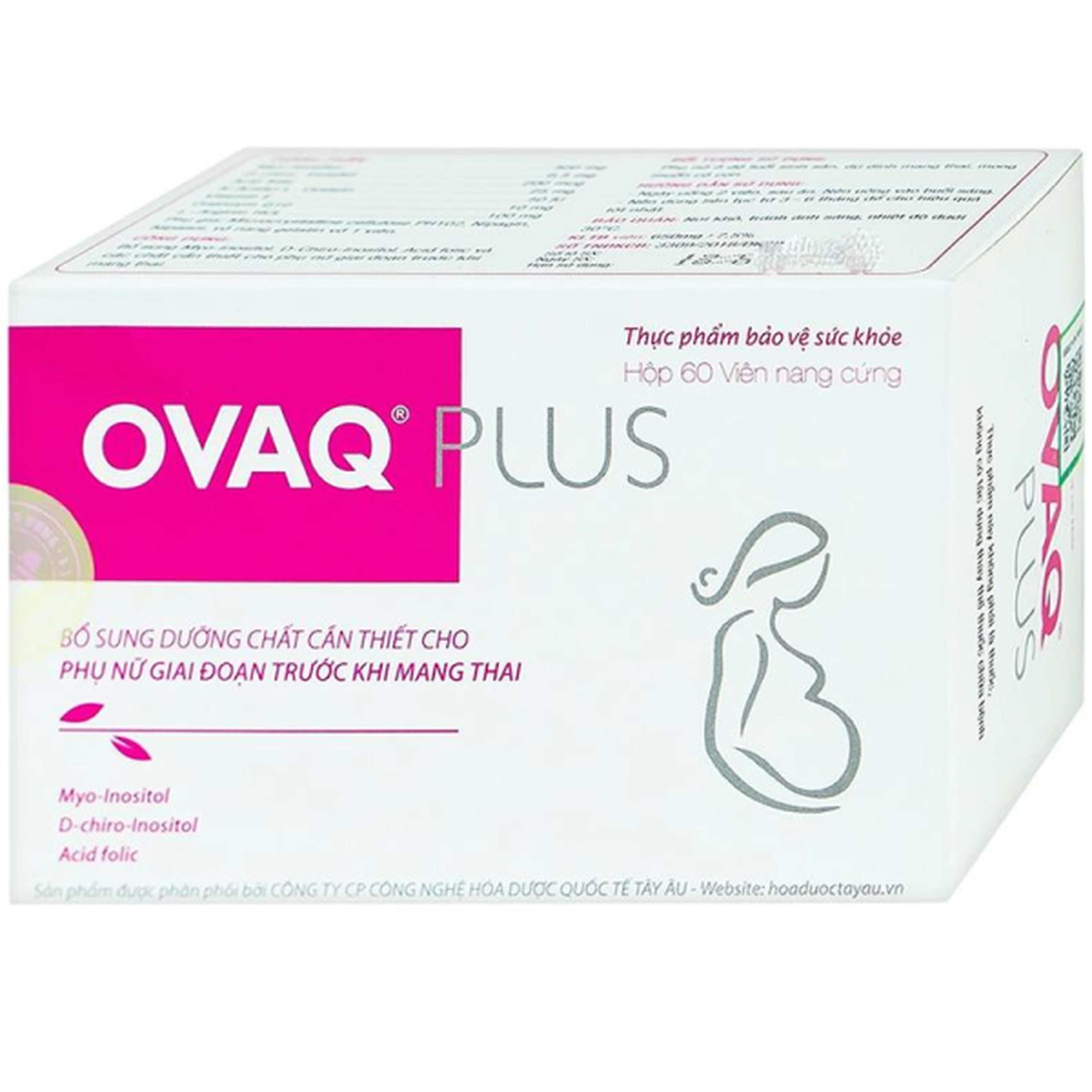 Viên uống Ovaq Plus Tw Mediplantex bổ sung dinh dưỡng cho phụ nữ trước khi mang thai (Hộp 30 Viên)