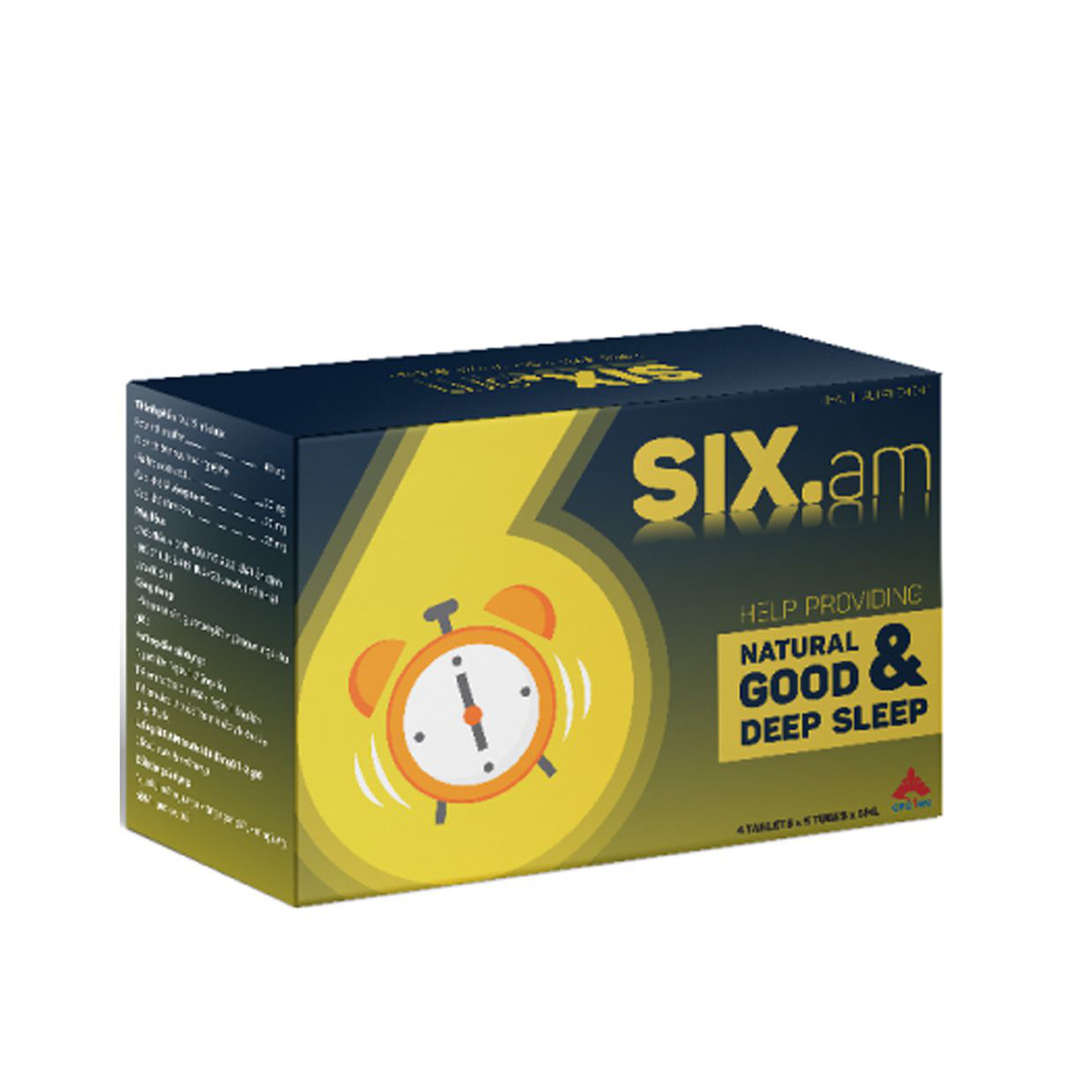 Dung dịch uống SIX.am hỗ trợ an thần, tạo giấc ngủ ngon, ngủ sâu giấc (Hộp 4 vỉ x 5 ống)