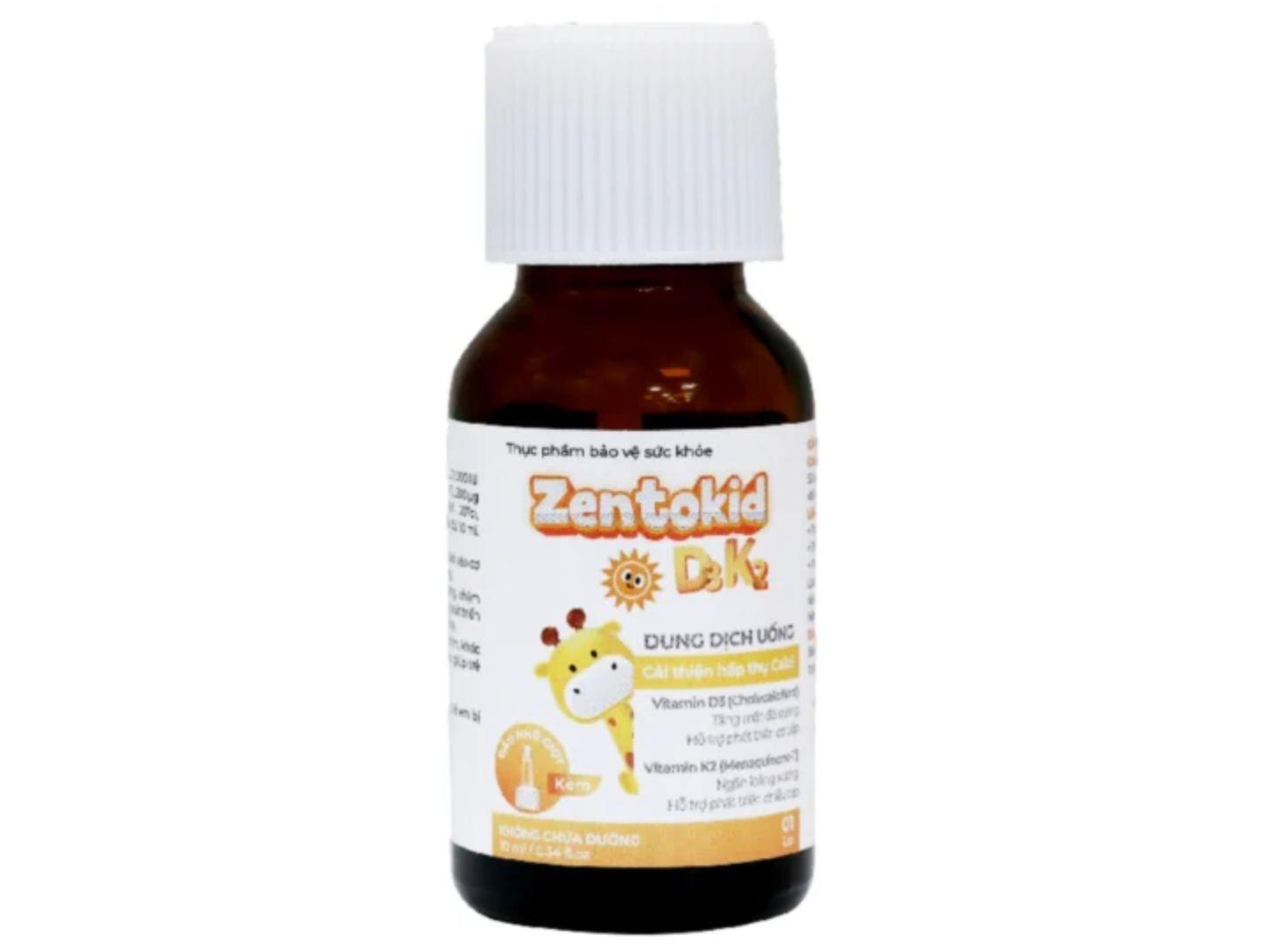 Dung dịch Zentokid D3K2 cải thiện hấp thu canxi (Lọ 5ml)