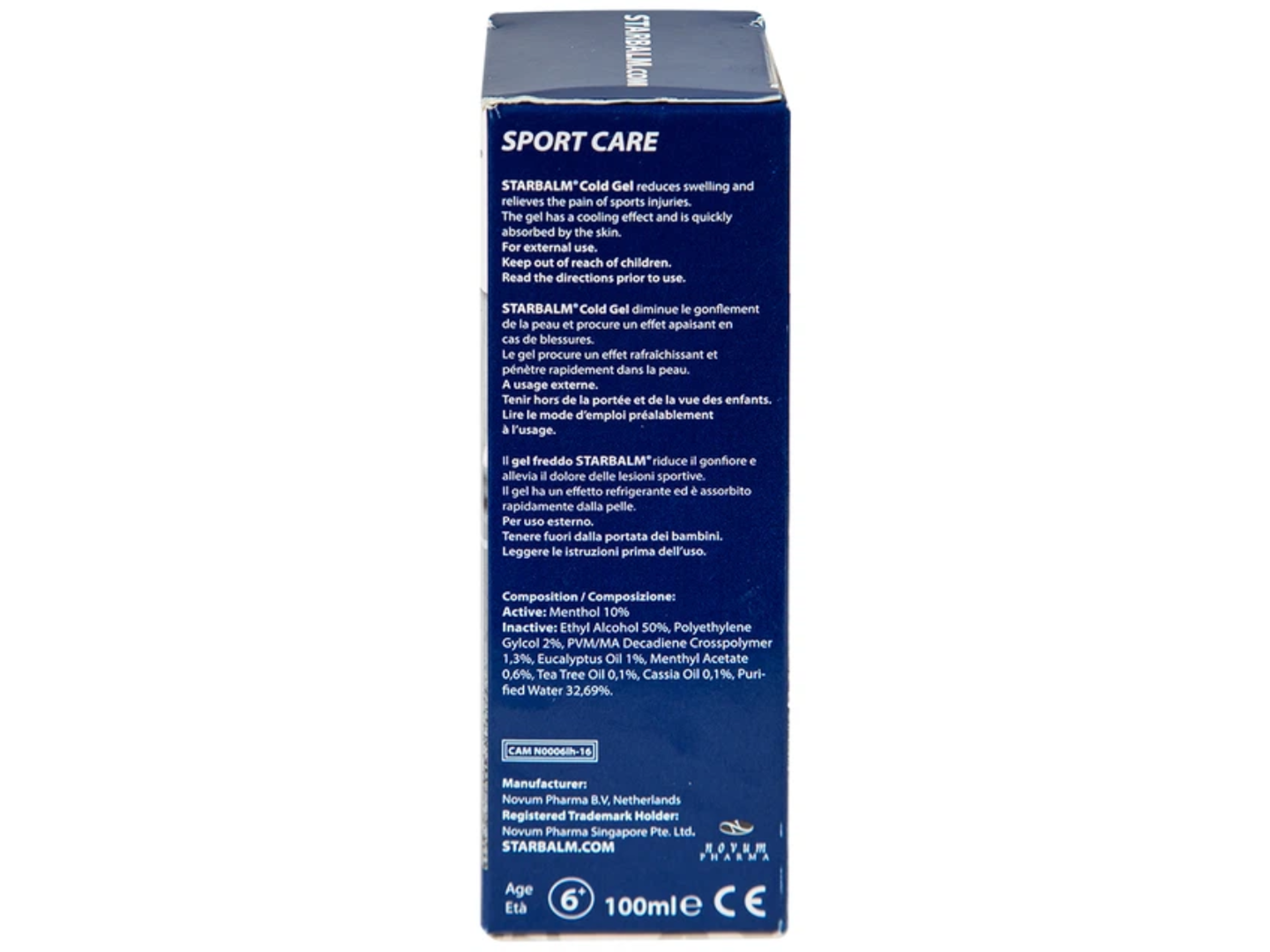 Starbalm Cold Gel 100ml giảm đau nhức do vận động, do bệnh xương khớp