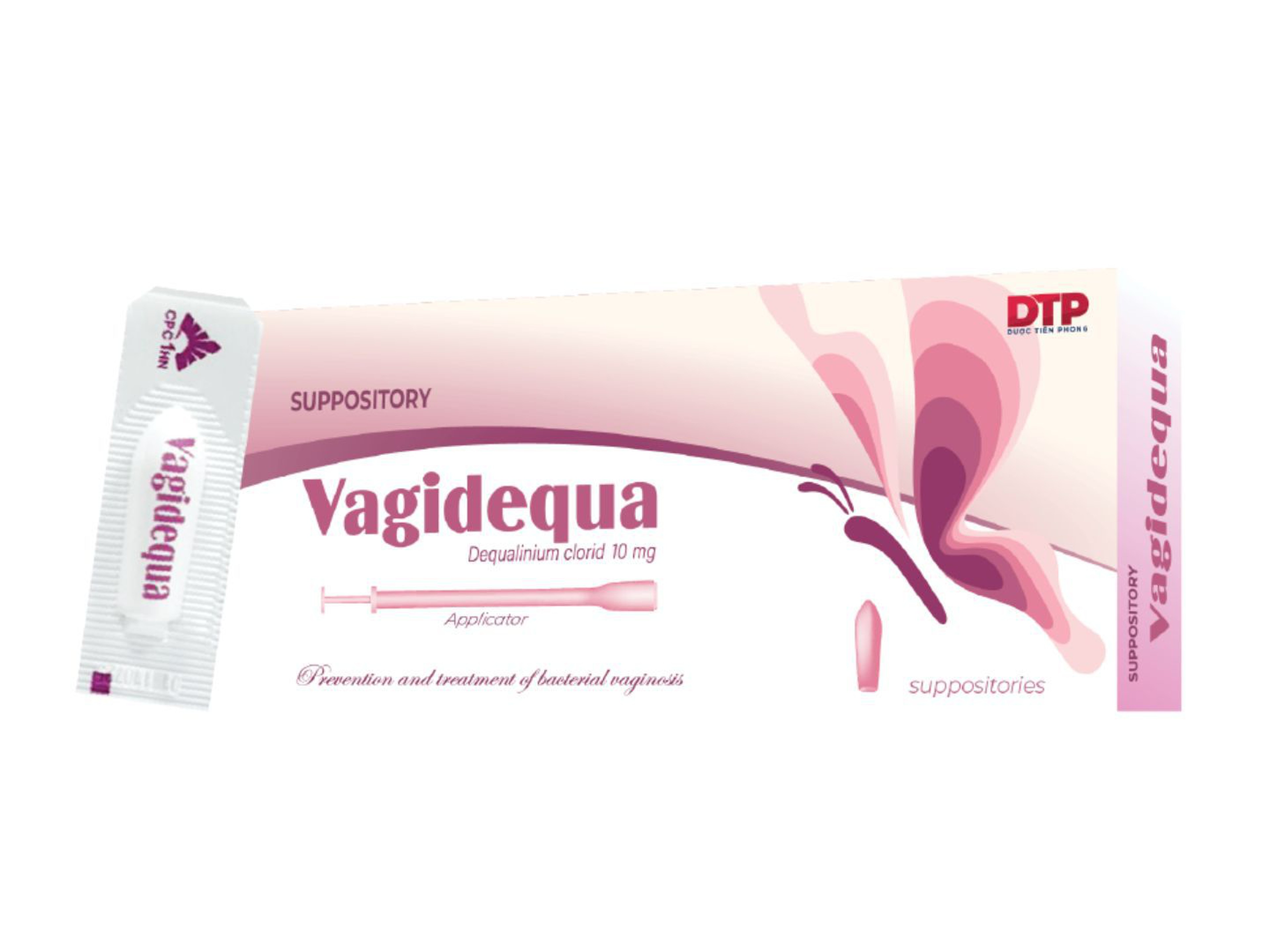 Viên đặt âm đạo Vagidequa điều trị, phòng ngừa nhiễm trùng âm đạo (Hộp 1 vỉ x 6 viên)