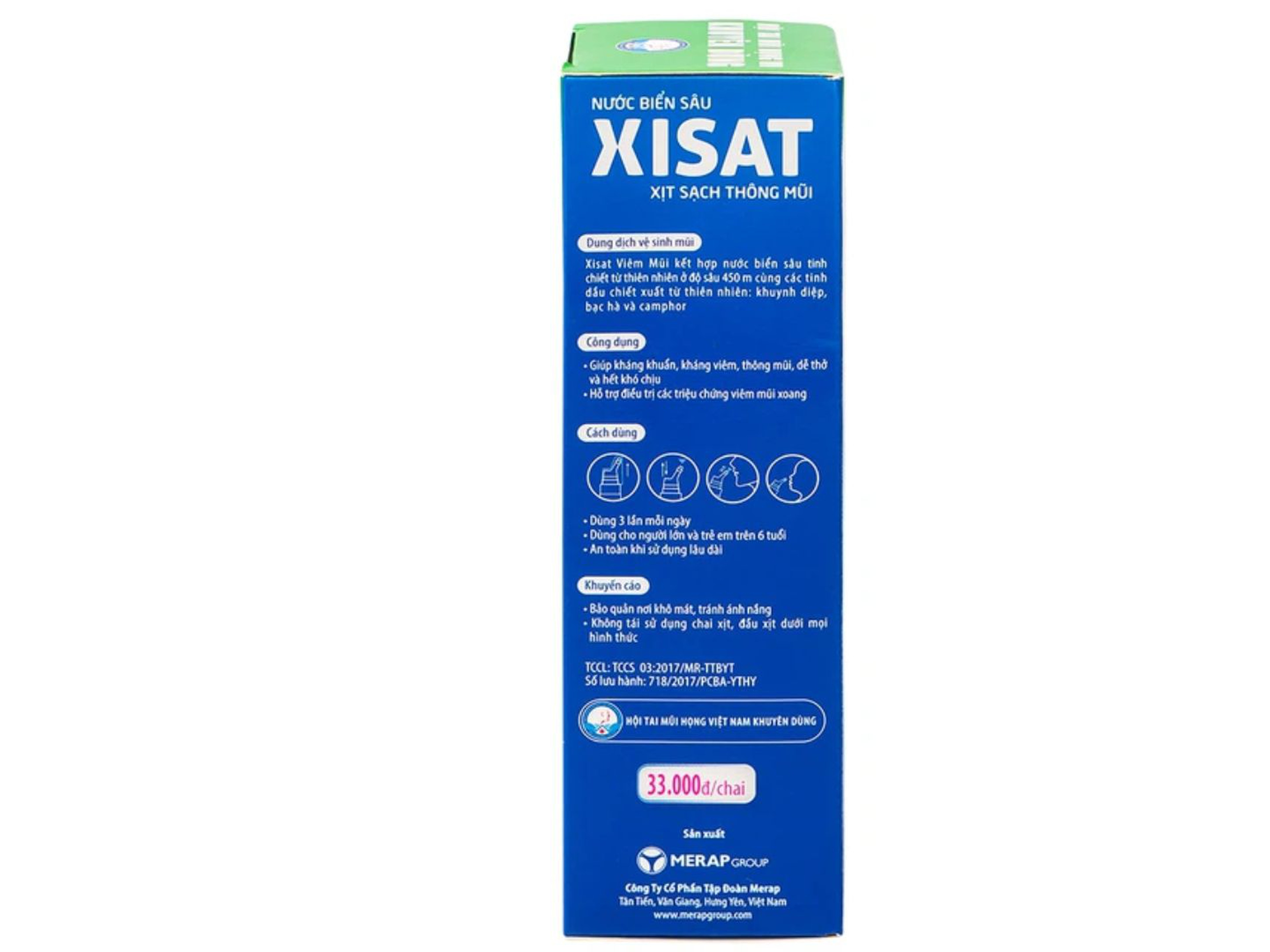 Xịt mũi Xisat hỗ trợ giảm viêm xoang (Chai 75ml)
