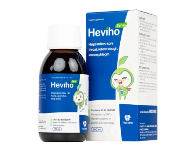 Siro Heviho giúp giảm ho, long đờm (Chai 100ml)