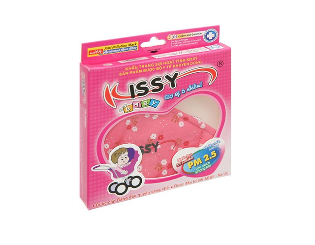 Khẩu trang Kissy size S1 chống bụi và giọt bắn cho trẻ dưới 4 tuổi