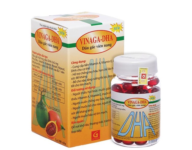 Viên uống Vinaga-DHA chống oxy hóa, tăng cường thị lực (Lọ 100 viên)
