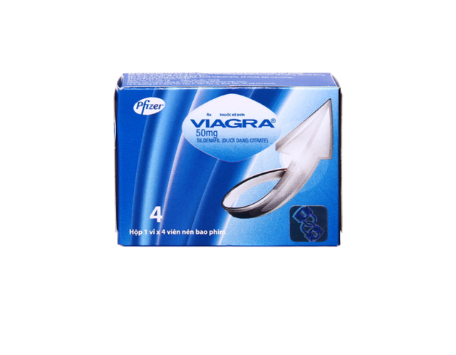 Thuốc Viagra 50mg điều trị rối loạn cương dương (Hộp 1 vỉ x 1 viên)