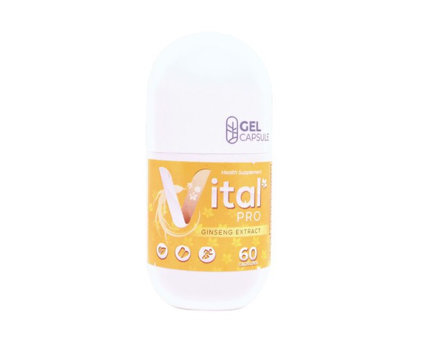 Viên uống Vital Pro Cap bổ sung năng lượng cho cơ thể, tăng cường sức đề kháng (Lọ 60 viên)