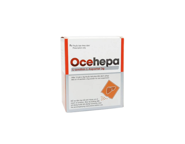 Thuốc bột uống Ocehepa 3g Hóa Dược điều trị các rối loạn chức năng gan (Hộp 14 gói x 5g)