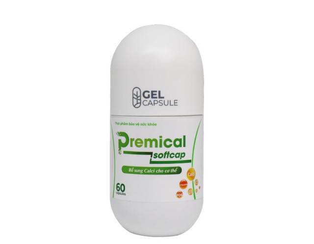 Premical Softcap, hỗ trợ bổ sung calci cho cơ thể (Lọ 60 viên)