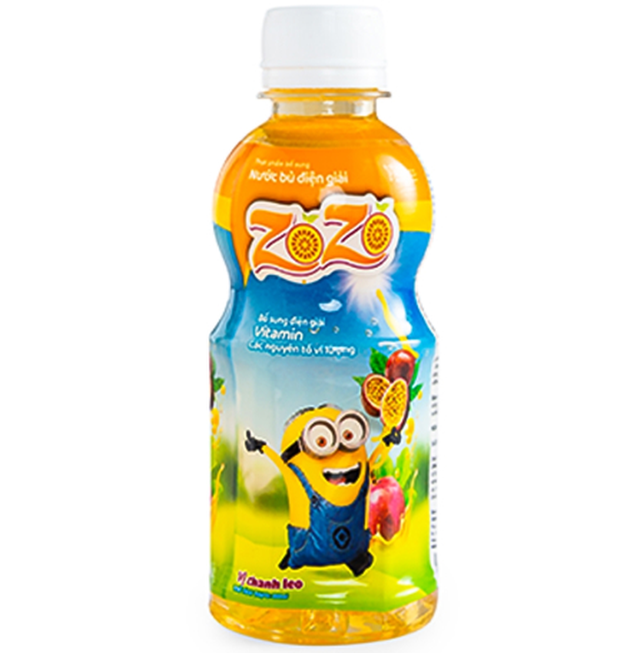 Nước bù điện giải ZoZo bổ sung điện giải, chống mất nước chai 250 ml (Thùng 24 chai)