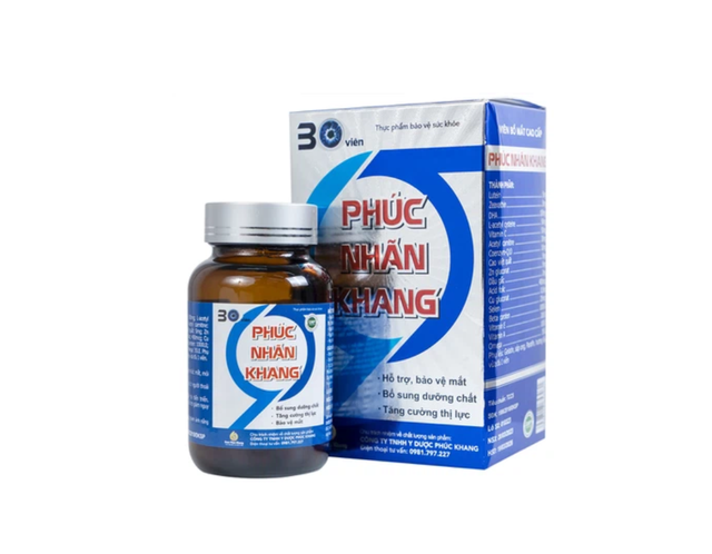 Viên uống Phúc Nhãn Khang hỗ trợ, bảo vệ mắt và bổ sung tăng cường thị lực (Hộp 30 viên)