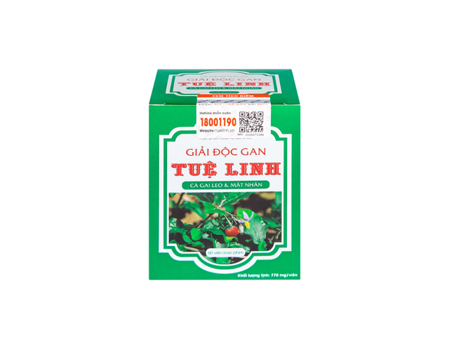 Viên uống Tuệ Linh hỗ trợ giải độc gan, bảo vệ gan (Hộp 1 lọ 60 viên)