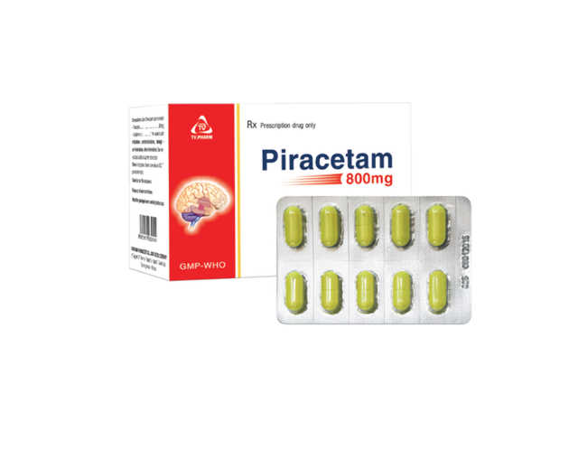 Thuốc Piracetam Tab TVP BF 800mg điều trị chóng mặt ( hộp 6 vỉ x 10 viên)
