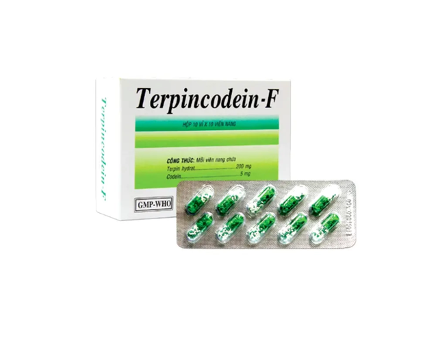 Thuốc Terpincodein-F điều trị giảm ho, long đờm hiệu quả (10 vỉ x 10 viên)