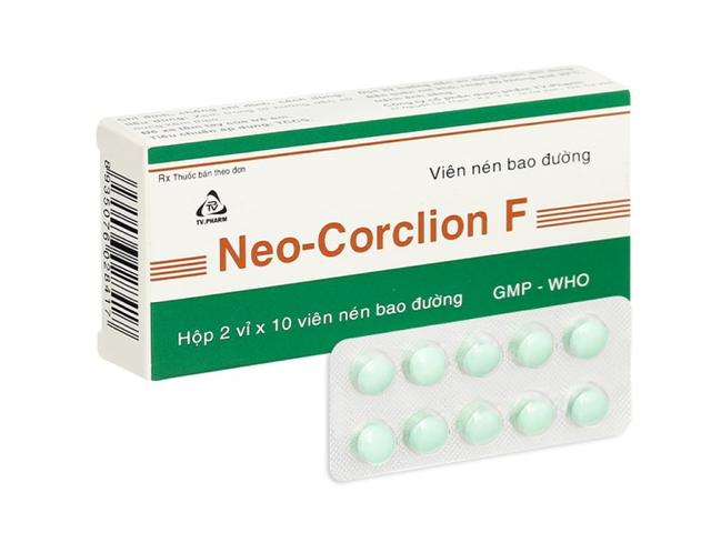 Thuốc Neo-Corclion F Tab BĐ TVP trị ho khan ( hộp 2 vỉ x 10 viên)