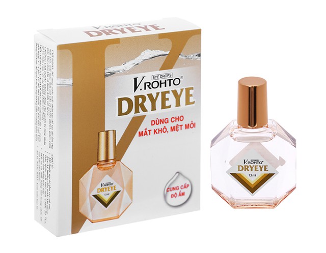 Dung dịch nhỏ mắt V.Rohto Dryeye bôi trơn mắt, bổ sung nước mắt nhân tạo (Lọ 13ml)
