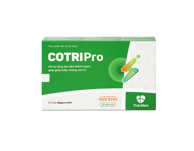 Viên uống Cotripro Thái Minh hỗ trợ giảm triệu chứng của trĩ (20 viên)