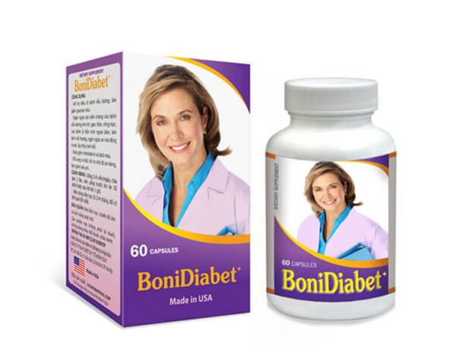 BoniDiabet+ hỗ trợ giảm lượng đường và cholesterol trong máu (hộp 60 viên)