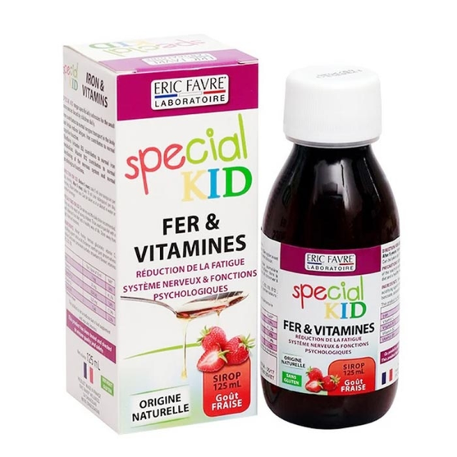 Siro Special Kid Fer & Vitamines Eric Favre bổ sung sắt và các vitamin (125ml)