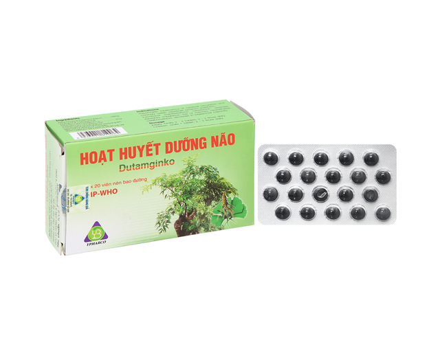 Hoạt huyết dưỡng não Ypharco Tab cải thiện trí nhớ ( hộp 5 vỉ x 20 viên)