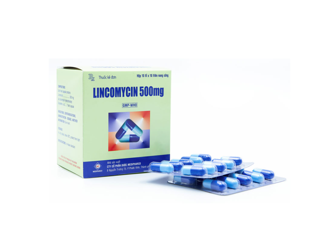 Thuốc Lincomycin 500mg Cap MDP trị  nhiễm khuẩn ( hộp 10 vỉ x 10 viên)