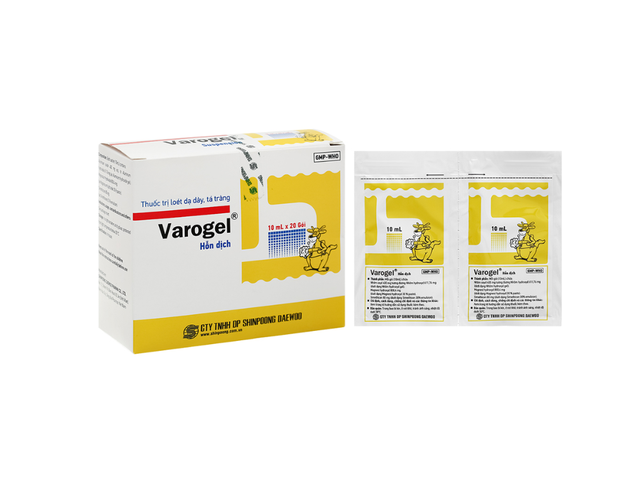 Hỗn dịch uống Varogel Sus 10ml trị viêm loét dạ dày, tá tràng ( hộp 20 ống )
