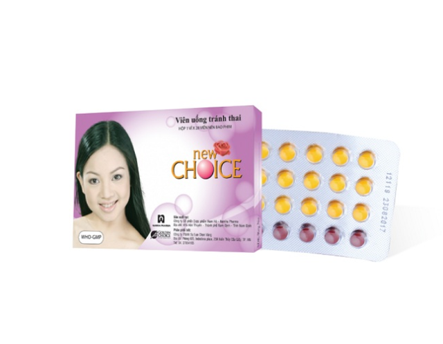 Viên uống New Choice tránh thai Tab ( hộp 25 vỉ x 28 viên)