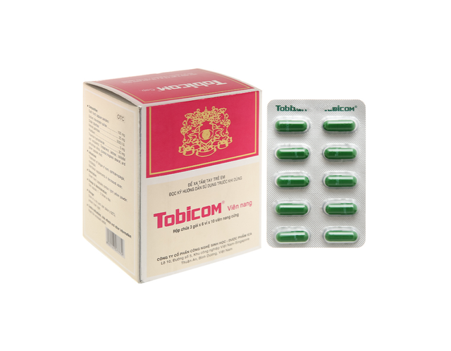 Thuốc Tobicom Cap trị nhức mỏi mắt (18 vỉ x 10 viên)