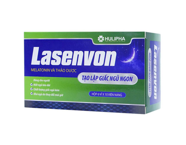 Viên uống thảo dược Lasenvon giúp ngủ ngon (Hộp 6 vỉ x 10 viên)