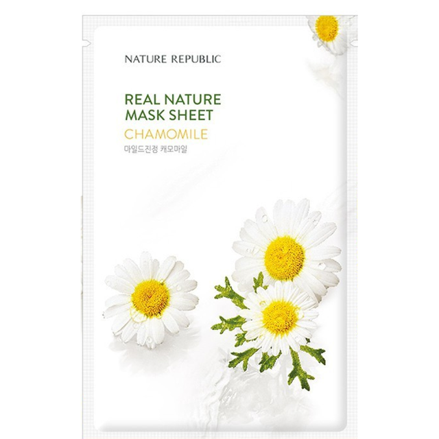 Mặt nạ dưỡng da Nature Republic Real Nature Chamomile giúp làn da được dưỡng ẩm (Gói 1 miếng)