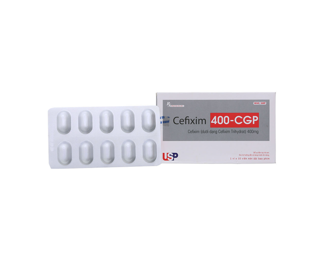 Thuốc Cefixim 400mg Us Pharma điều trị nhiễm khuẩn (Hộp 1 vỉ x 10 viên)