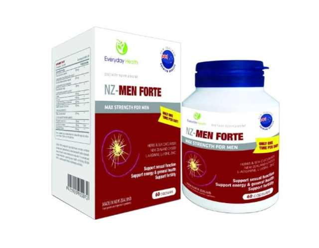  Viên uống NZ-Men Forte giúp bổ thận, mạnh gân cốt, hỗ trợ tăng cường sinh lý nam (Lọ 60 viên)
