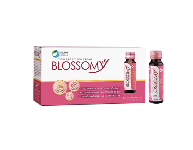 Nước uống Blossomy hỗ trợ đẹp da, cải thiện sức khỏe (Hộp 10 lọ)