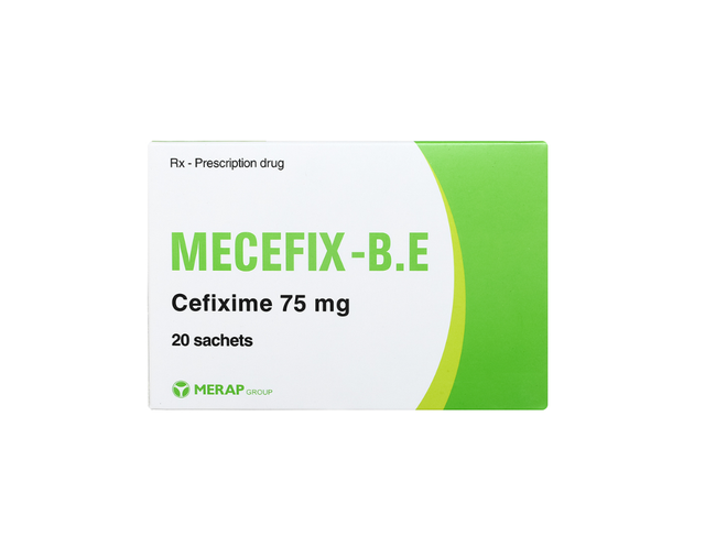Thuốc Mecefix B.E 75mg điều trị nhiễm khuẩn đường tiết niệu (Hộp 20 gói) 