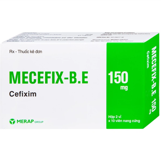 Thuốc Mecefix B.E 150mg điều trị nhiễm khuẩn (Hộp 20 viên) 