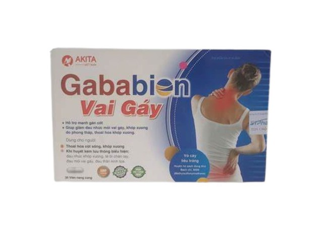Gababion giảm đau Vai Gáy hộp 30 viên