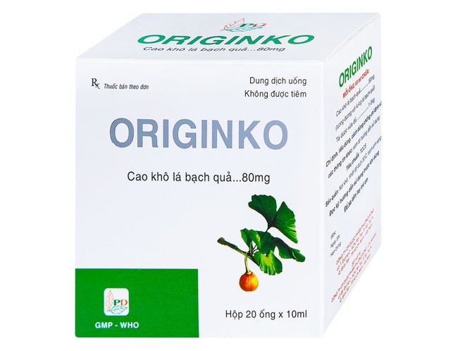 Thuốc Originko 80mg điều trị giảm trí nhớ, thiểu năng tuần hoàn não (Hộp 4 vỉ x 5 viên)