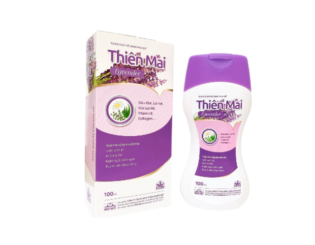 Dung dịch vệ sinh phụ nữ Thiên Mai hương Lavender giúp vùng kín sạch sẽ, không mùi hôi, không viêm ngứa, duy trì cân bằng sinh lý (Hộp 1 chai 100ml)