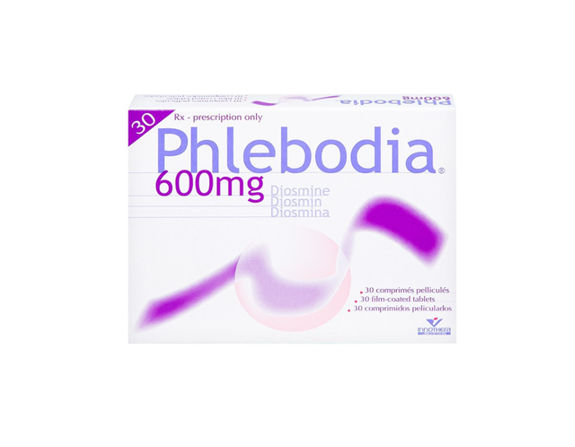 Thuốc Phlebodia 600mg điều trị trĩ & suy giãn tĩnh mạch (Hộp 2 vỉ x 15 viên)