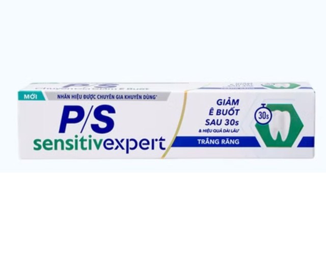Kem đánh răng P/S Sensitive Expert Whitening giảm ê buốt và trắng răng (tuýp 100g)